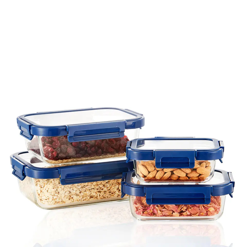 Aritight Lid High Borosilicate Glass Storage Container Microwave Safe, Oven Safe, Heat Resistance 