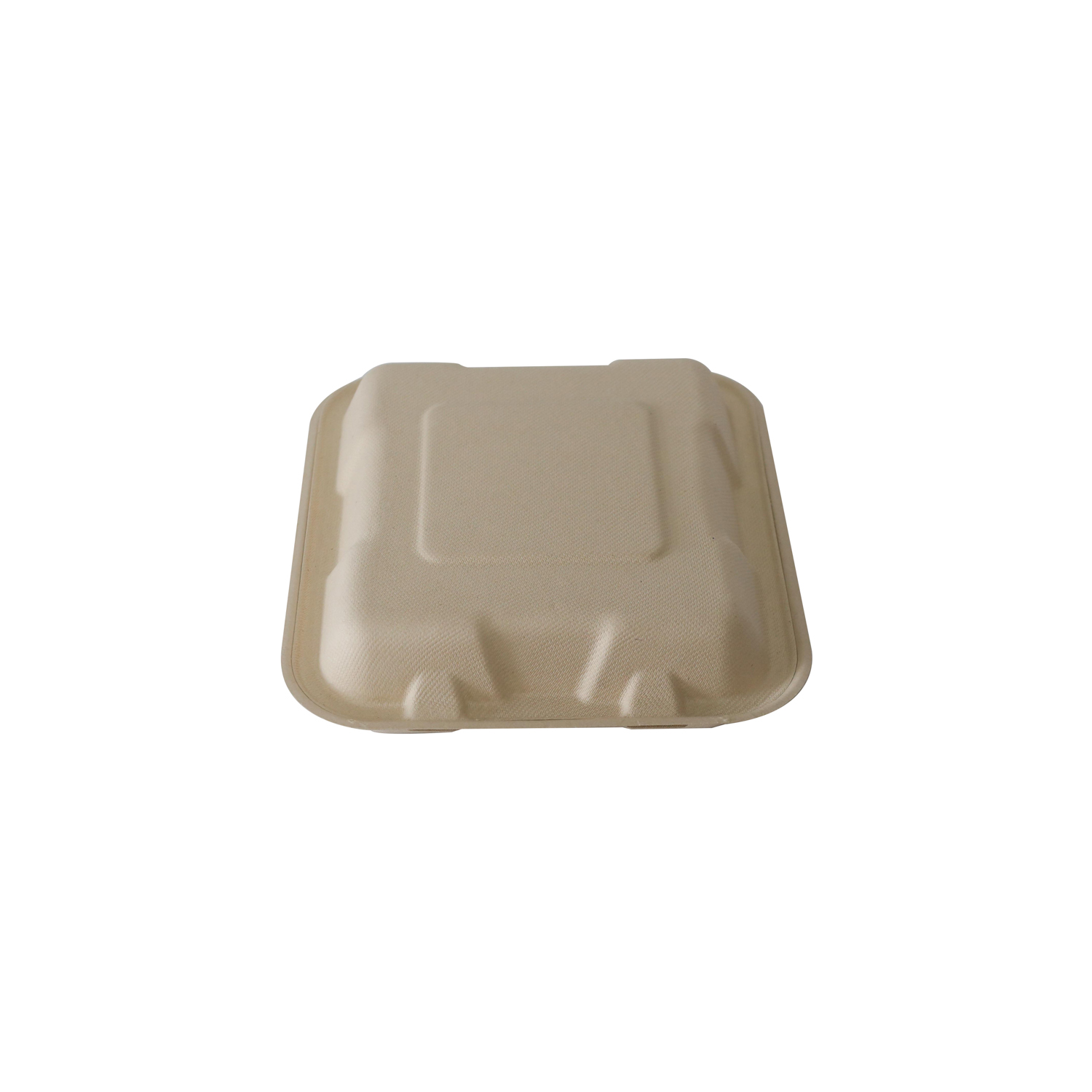 Wholesale Biodegradable Tableware Sugarcane Bagasse Clamshell Paper Pulp Packaging Lunch Box