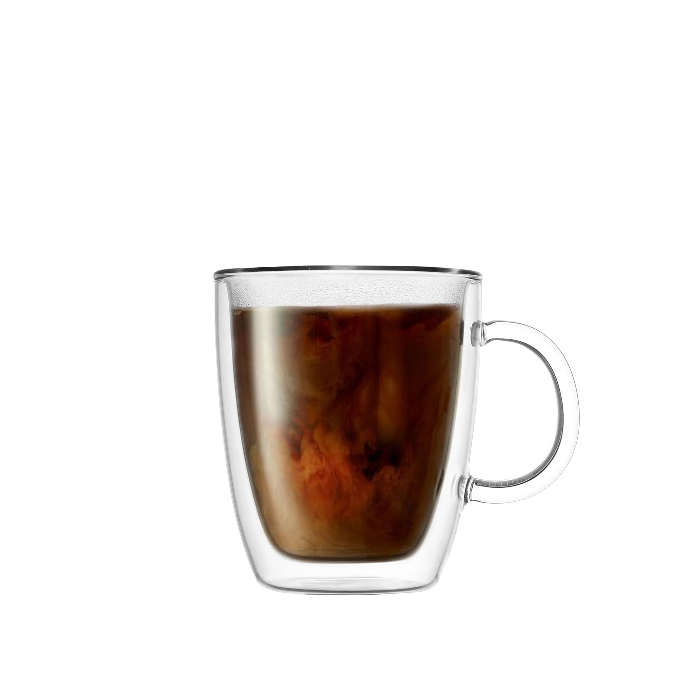 New Style Borosilicate Glass Double Wall Cup Mug