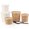 Disposable Kraft Soup Bowl Paper Round Food Container Soup Container