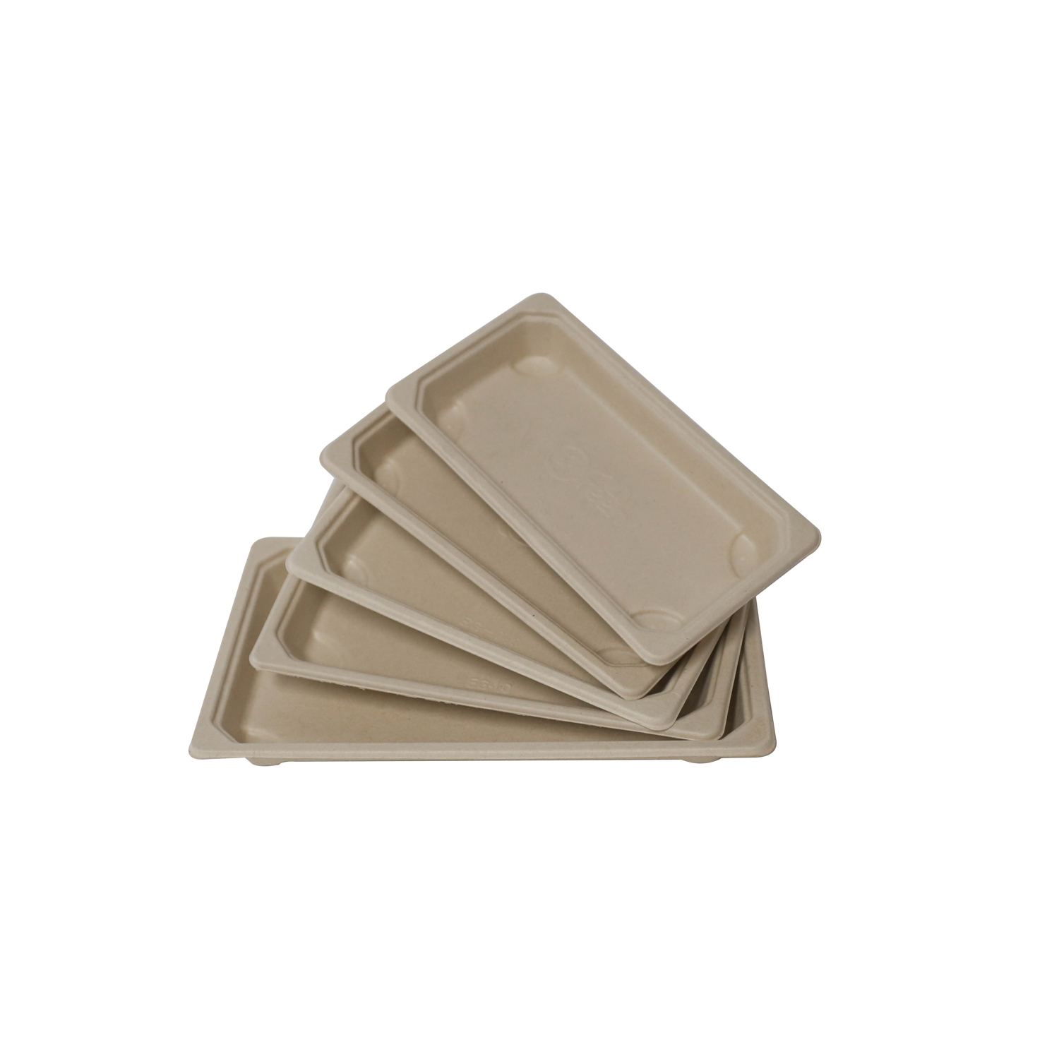  Biodegradable Sugarcane Bagasse Sushi Tray Wholesale Supplier